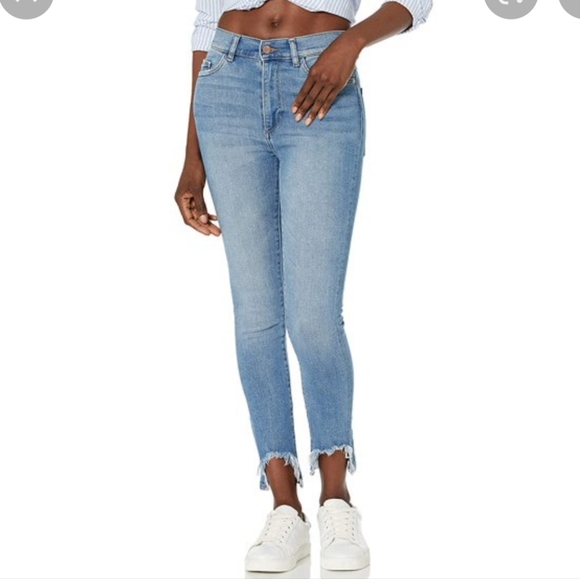NWT$209 DL1961 Farrow High Rise Cropped Ankle Skinny Jeans in Monterio Sz 30 - Picture 2 of 16